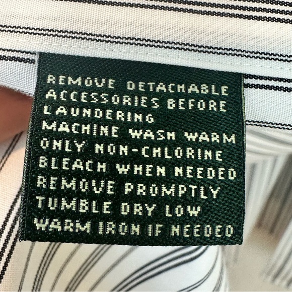 Lauren Ralph Lauren Classic Fit Non Iron French Cuff Dress Shirt (15 1/2) - Picture 5 of 8